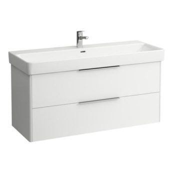 Тумба подвесная Laufen  Base for Pro S  4.0249.2.110.260.1  116 см,  под раковину  Pro S  81496.5, 2 ящика, цвет белый матовый