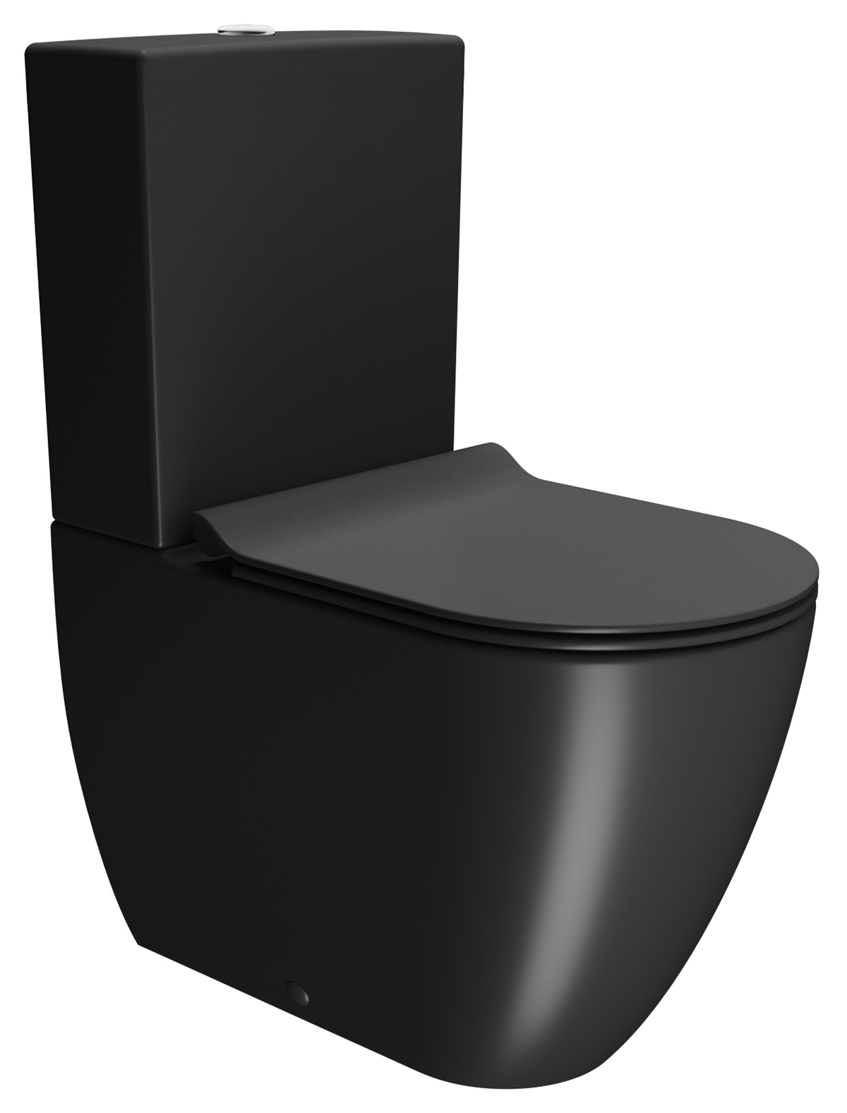 Унитаз напольный безободковый GSI PURA 8806F26 630 мм х 360 мм, Swirlflush, с креплением, цвет Чёрный матовый Ardesia (старый артикул 880626)