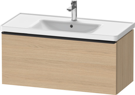 Тумба подвесная под раковину DURAVIT D-Neo DE425603030 984 мм х 452 мм, с одним выдвижным ящиком, натуральный дуб