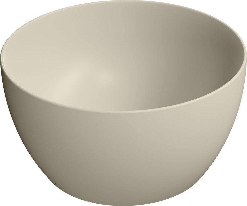 Раковина-чаша накладная круглая GSI PURA 885208 420 мм х 420 мм, без отверстия под смеситель, цвет Creta Matte