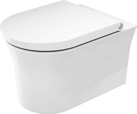 Унитаз подвесной Duravit White Tulip 2576092000 540 мм х 370 мм, с HygieneFlush, с вертикальным смывом, с креплением Durafix, с покрытием HygieneGlaze, белый