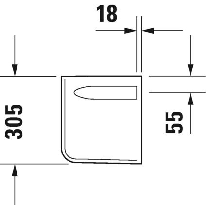 Полупьедестал Duravit D-code 08571800002 для раковины, белый