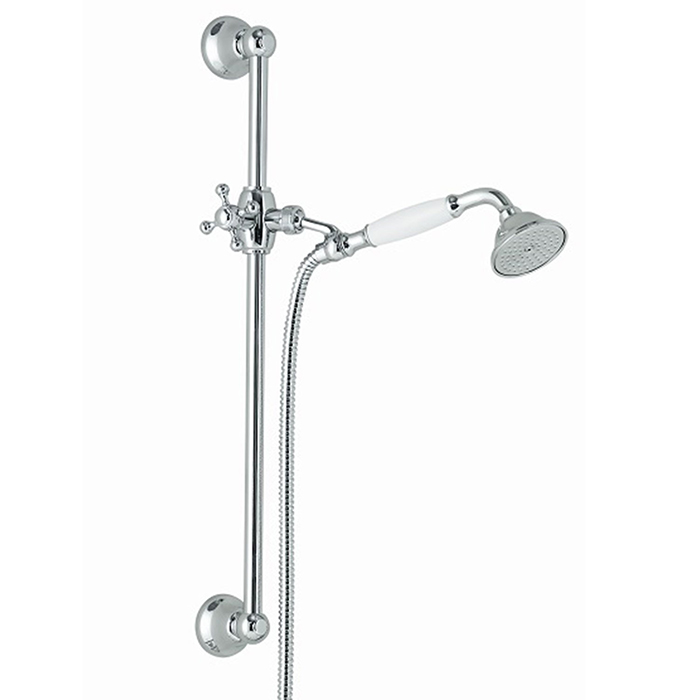Душевой комплект NICOLAZZI DOCCIA CLASSICA 5521MCR с ручным душем, штангой, держателем и шлангом, хром