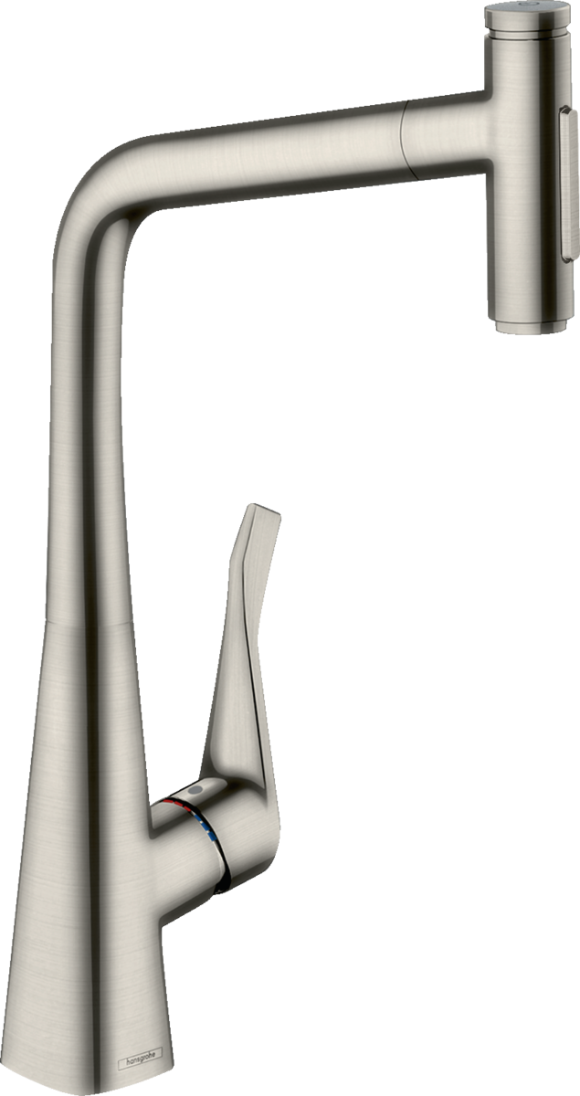 Смеситель для кухни с выдвижным изливом Hansgrohe M7117-H320 73816800 Хром