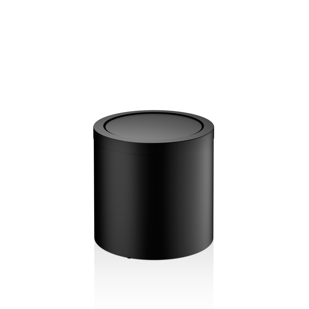 Ведро для мусора, с маятниковой крышкой  DECOR WALTHER   Basic DW 125    0608060      21 X Ø 20 см, цвет: черный матовый