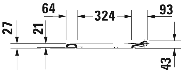 Сиденье для унитаза с крышкой удлиненное Duravit D-Сode 0062090096 c автоматическим опусканием, съёмное, белое