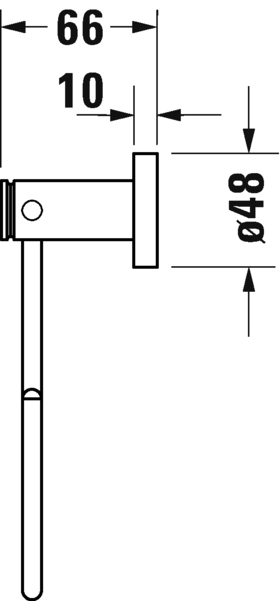 Кольцо для полотенца Duravit D-Code 0099211000  хром