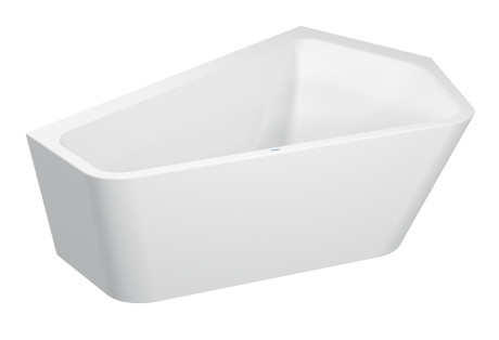 Акриловая ванна Duravit Paiova 5 700395000000000 1770 х 1300 c двумя разными наклонами спинки, с бесшовной акриловой панелью и рамой, угловая, белая