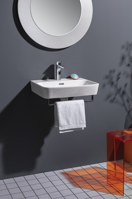 Зеркало круглое   Laufen  Kartell  3.8633.1.090.000.1  78 см, рама пластик цвет белый насыщенный