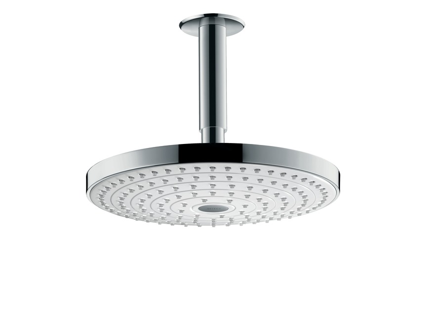 Верхний душ с потолочным держателем Hansgrohe Raindance Select S 240 2jet 26467400 Хром/Белый