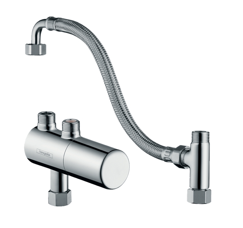 Термостат внешнего монтажа с возможностью термической дезинфекции HANSGROHE Ecostat цвет Хром