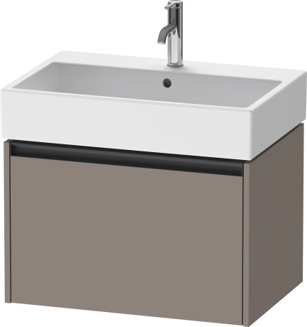 Тумба подвесная под раковину DURAVIT KETHO.2 K25076043430000 460 мм х 684 мм х 440 мм, 1 выдвижной ящик, базальт матовый