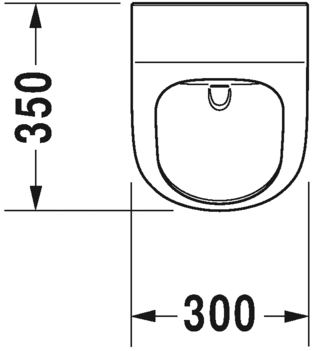 Писсуар подвесной электронный Duravit ME by Starck 2809312007 с питанием от батареек, c "мушкой", c покрытием HygieneGlaze, белый