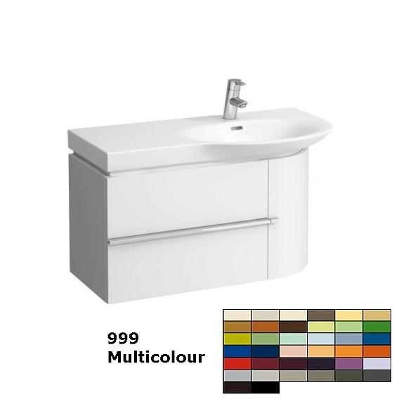 Тумба под раковину  Laufen  Case for Palace  4.0150.2.075.475.1    84,1 см, 2 ящика слева, 1 дверца справа, белый глянцевый,  для 8.1670.1