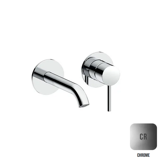 Внешняя часть смесителя из стены  для раковины ALMAR WASH BASIN E210054.CR излив 160 мм - 185 мм, цвет Хром