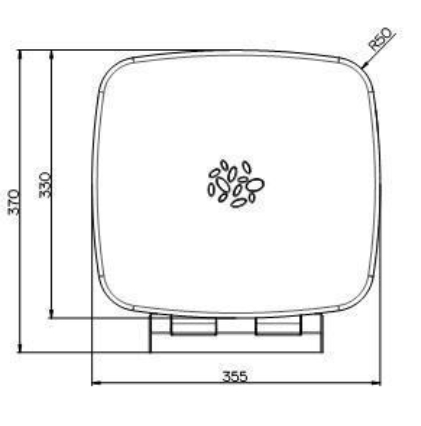 РАСПРОДАЖА Сиденье для душа откидное PROVEX SERIE 300 3020 SD 05 PM  Хром/Тёмно-серый
