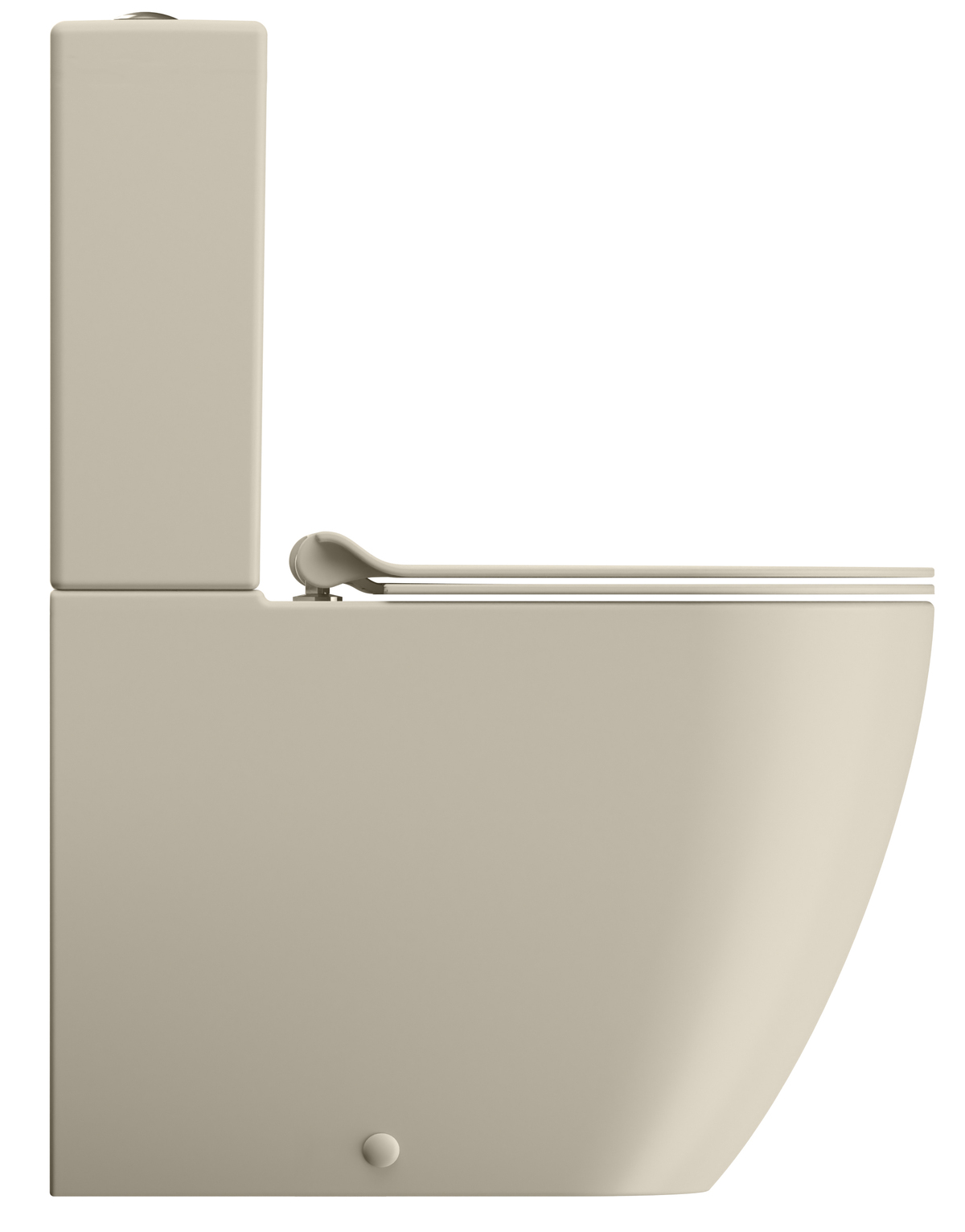 Унитаз напольный безободковый GSI PURA 8806F08 630 мм х 360 мм, Swirlflush, с креплением, цвет Creta Matte (старый артикул 880608)