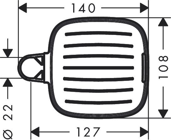 Мыльница для душевой штанги HANSGROHE Casetta E 26519000 цвет Хром