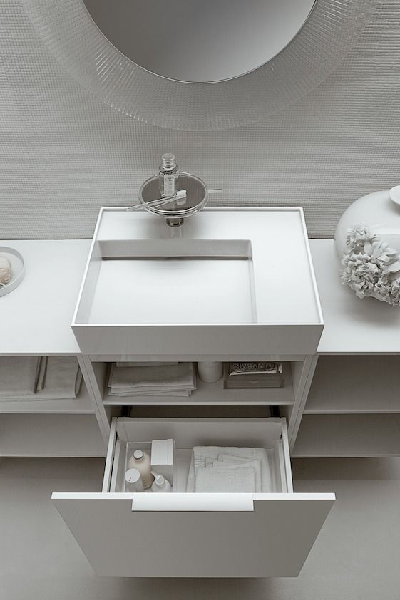 Раковина столешница Laufen  Kartell by Laufen 8.1033.4.000.814.1  60 см, полочка справа, 2 отверстия под смеситель
