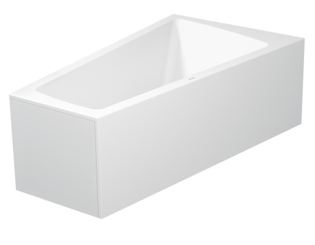 Акриловая ванна Duravit Paiova 700265000000000 1700 х 1000 c наклоном для спины справа, со встроенной акриловой фронтальной панелью и опорной рамой, угловая, белая