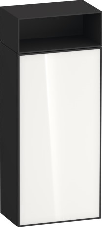 Средний шкаф петли справа DURAVIT ZENCHA ZE1351R64800000 240 мм х 400 мм х 961 мм, белое стекло/графит суперматовый