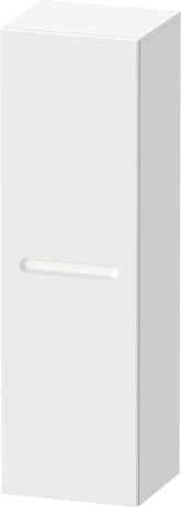 Средний шкаф - пенал подвесной  DURAVIT Duravit No.1 N11308L18180000 петли слева 400 мм х 1320 мм, 4 стеклянных полки, белый матовый