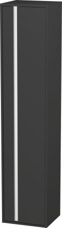 Шкаф высокий Duravit Ketho 1255 R 49 правый, с четырмя полками, графит матовый