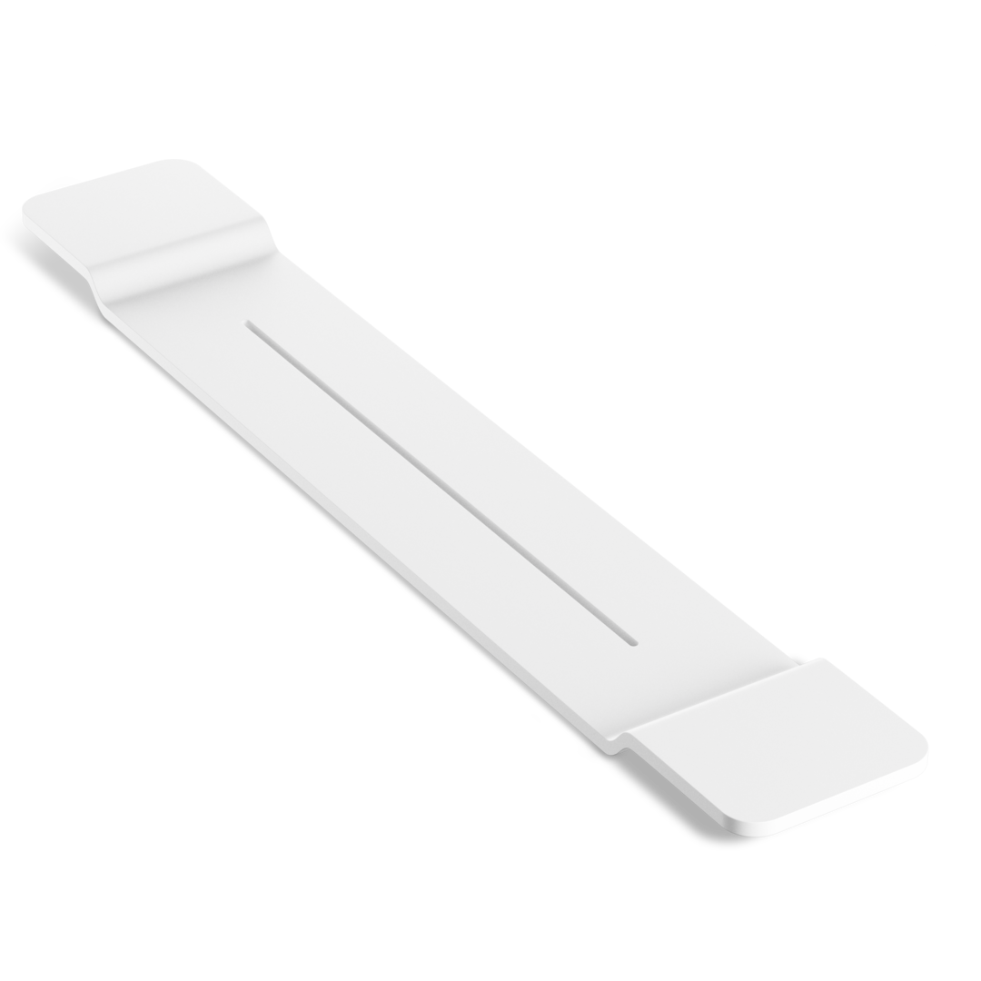 Полочка на ванну  DECOR WALTHER  STONE WAN   0973160   3 X 15 X 95 см, из композита Solid Surface, цвет черный матовый