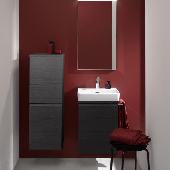 Средний шкаф-пенал подвесной Laufen  Pro   4.8311.1.095.423.1    высота 100 см, дверь левая, цвет венге