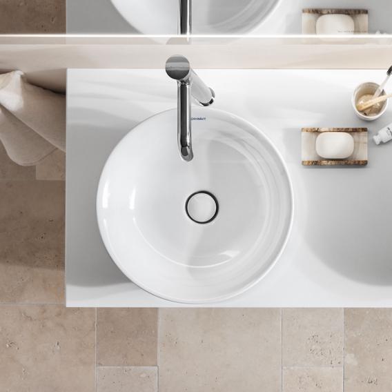 Раковина круглая встраиваемая Duravit White Tulip 2362430079 диаметр 430 мм, без отверстия под смеситель, без перелива, белая