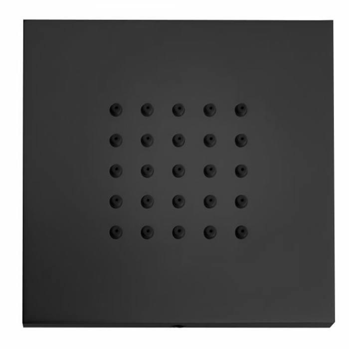 Душевая форсунка - боковой душ BOSSINI CUBIC FLAT WALL I00176.073 Чёрный матовый