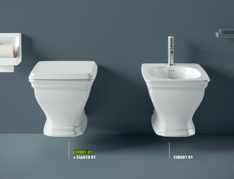 Унитаз подвесной ARTCERAM CIVITAS CIV001 01 00 540 мм х 360 мм, с креплением, белый глянцевый