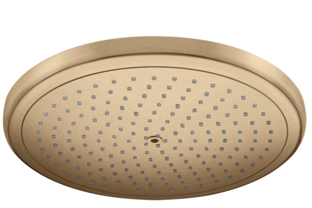Верхний душ круглый HANSGROHE Croma 26220140 280, 1jet, цвет Шлифованная бронза