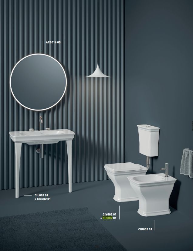 Средний подвесной бачок для напольного унитаза ARTCERAM CIVITAS CIC007 03 00 390 мм х 440 мм, с ручкой и сливной трубой, чёрный глянцевый (Снимается с производства)