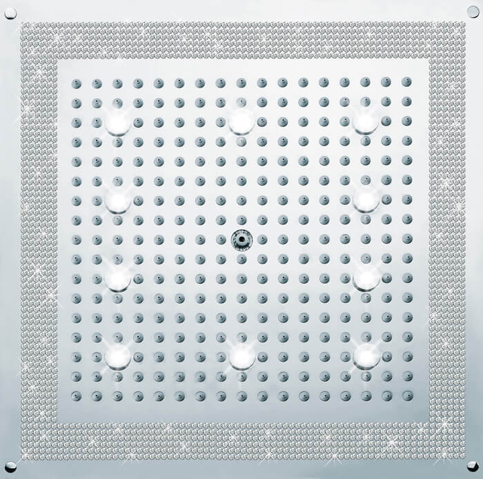 Верхний душ Bossini Dream Cube H37453 Хром с LED подсветкой