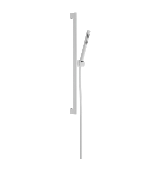 Душевой набор HANSGROHE Pulsify S 24373700 100 1jet, c EcoSmart и душевой штангой 650 мм, цвет Белый матовый