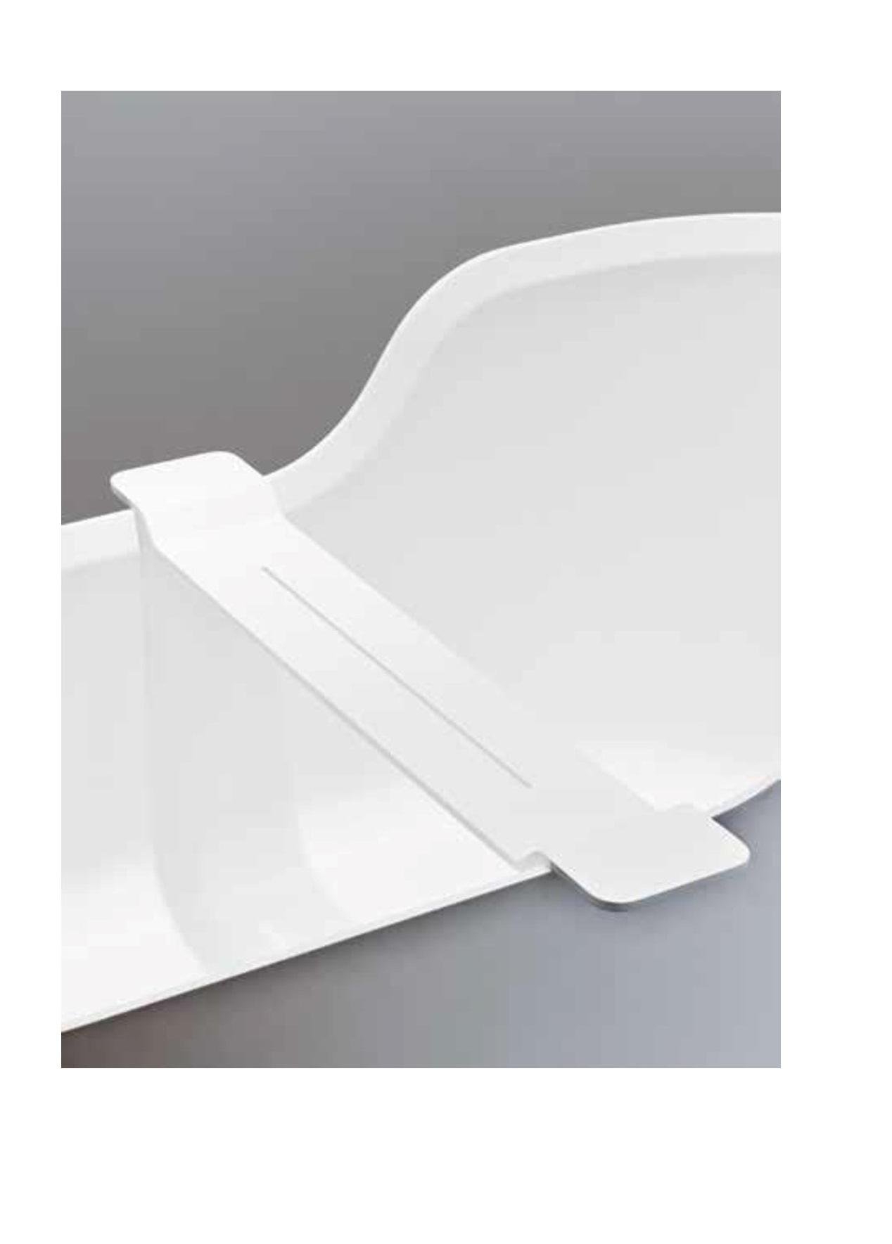 Полочка на ванну  DECOR WALTHER  STONE WAN   0973160   3 X 15 X 95 см, из композита Solid Surface, цвет черный матовый