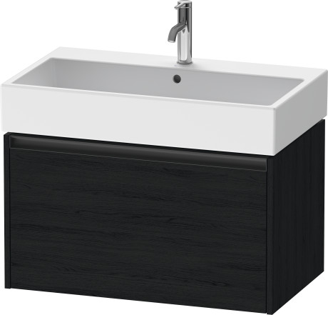 Тумба подвесная под раковину DURAVIT KETHO.2 K25077016160000 460 мм х 784 мм х 440 мм, 1 выдвижной ящик, чёрный дуб