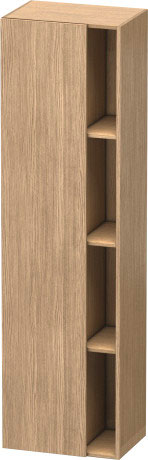 Шкаф высокий Duravit DuraStyle DS1249L5218 левый, с тремя полками, дуб европейский/белый матовый