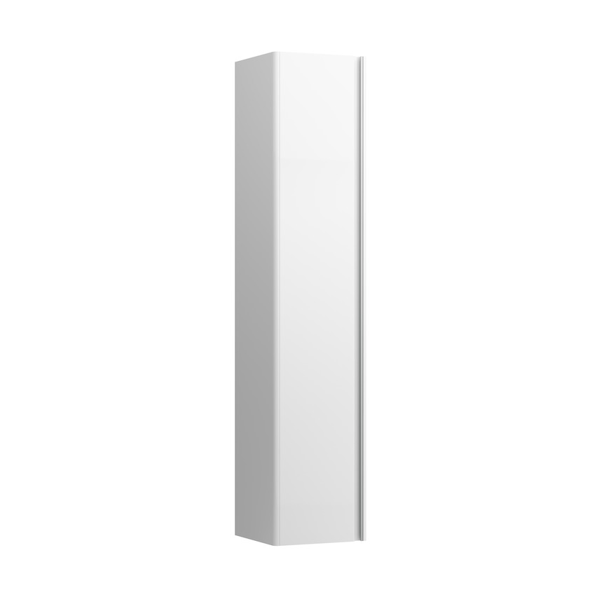 Шкаф-пенал высокий Laufen  Base  4.0303.1.110.261.1    165 см, дверь с ручкой, петли слева, белый глянцевый (ручка светлый алюминий)