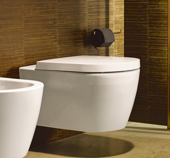 Унитаз подвесной Duravit Me by Starck Rimless 25290900001 с вертикальным смывом, безободковый, с креплением Durafix, с покрытием WonderGliss, белый