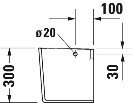 Полупьедестал Duravit ME by Starck 0858400000 для раковины, белый