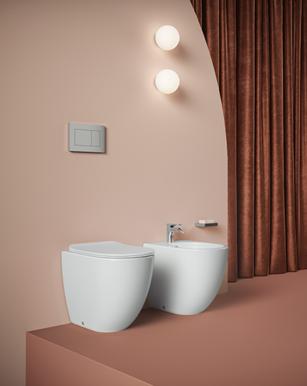 Унитаз приставной ARTCERAM File 2.0 FLV007 01 00 520 мм х 370 мм, смыв Whirl-Flush, безободковый, с креплением, с покрытием Saniglaze, цвет Белый глянцевый