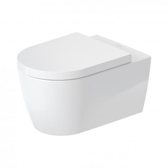 Унитаз подвесной с сиденьем Duravit  Me By Starck HygieneFlush 45790920A1 с вертикальным смывом, безободковый (Rimless), белый