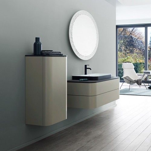 Шкаф-пенал подвесной Duravit Happy D.2 Plus HP1261R9292 каменно-серый