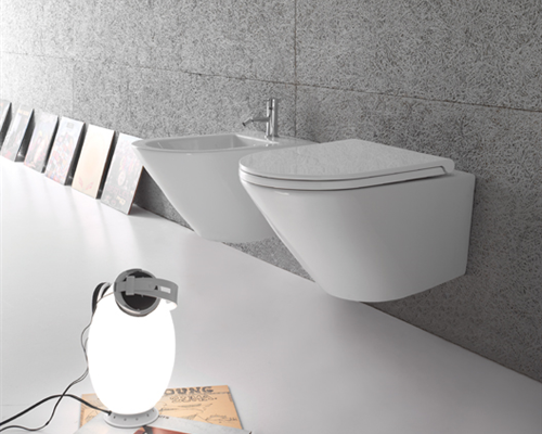 Унитаз подвесной безободковый GLOBO FORTY3 FOS07BI 360 мм х 520 мм, с креплением, белый глянцевый