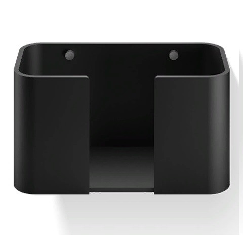 Контейнер для бумажных и гостевых полотенец, настенный DECOR WALTHER   STONE WPTB    0974265    16 X27 X13 см, композит черный матовый/крепления сталь матовая