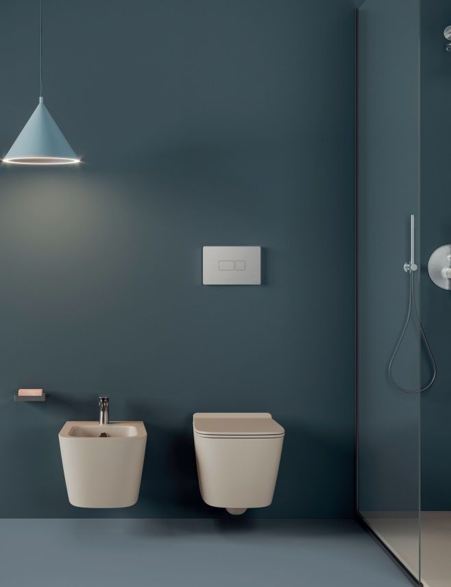 Клавиша смыва ARTCERAM A16 704.000.17  245х163 мм, 2 режима, чёрный матовый