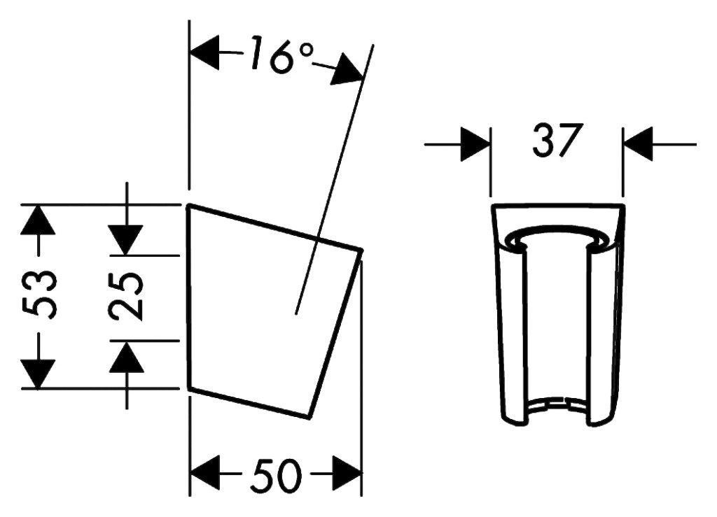 Держатель для ручного душа Hansgrohe Poeter S 28331000 Хром
