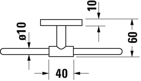Кольцо для полотенца Duravit Karree 0099611000  хром